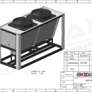 چیلر صنعتی 30 تن مدل CI 8822