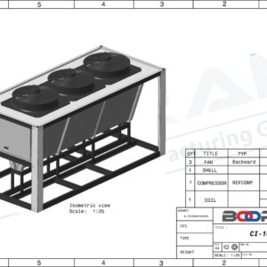 چیلر صنعتی 35 تن مدل CI 10011