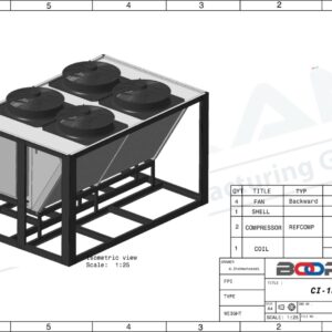 چیلر صنعتی 50 تن مدل CI 13322