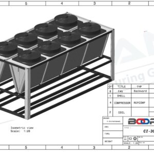 چیلر صنعتی 120 تن مدل CI 30644