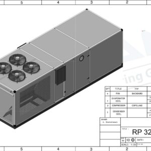 روفتاپ پکیج 12 تن مدل RP3611S
