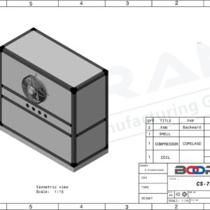 مینی چیلر 2 تن نامی مدل CS711